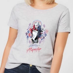 Image of DC Comics Suicide Squad Daddys Lil Monster Womens T-Shirt - Grey - 3XL