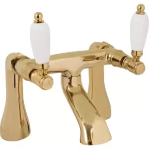 Image of Deva Georgian Taps Bath Filler in Gold