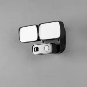 Image of Konstsmide Outdoor Twin Smartlight Smartlight 24W Black, Camera, Speaker, Microphone, WiFi, IP54