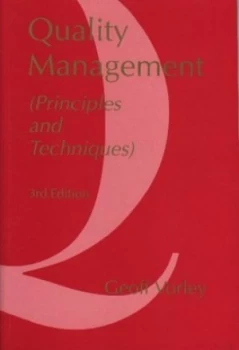 Image of Quality Management by Geoff Vorley Paperback