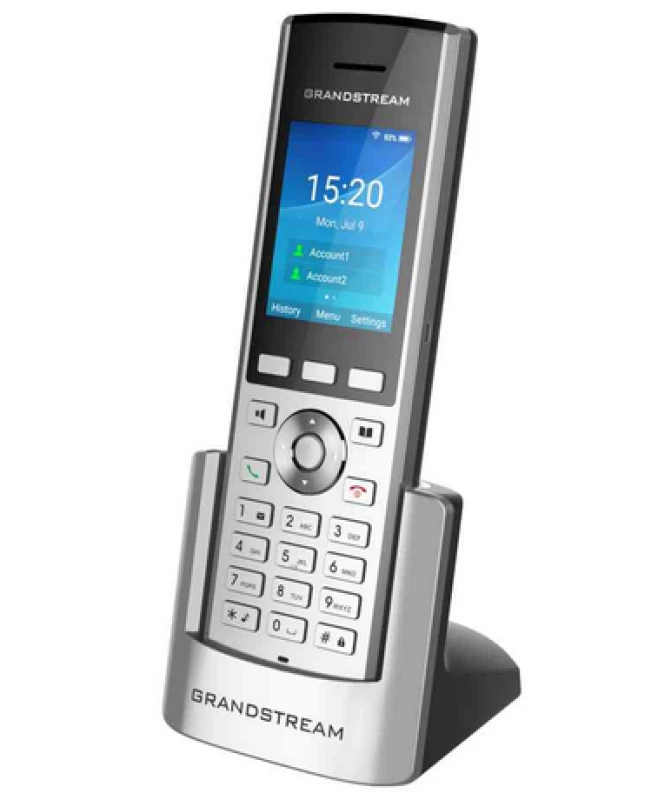 Image of Grandstream Networks WP820 IP phone Black. Silver 2 lines LCD WiFi