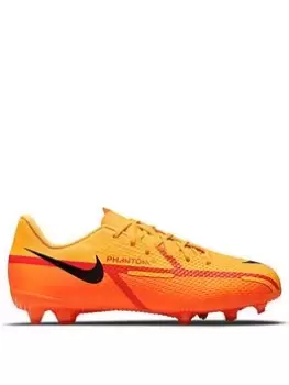 image of Nike Junior Phantom GT Academy Firm Ground Football Boots - Orange, Size 1