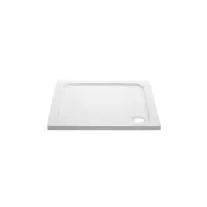 image of 700mm Stone Resin Square Shower Tray- Pearl