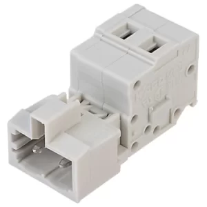 Image of WAGO 721-602 2 Pole 5mm 12A MCS Pluggable Male Header Closed Light...