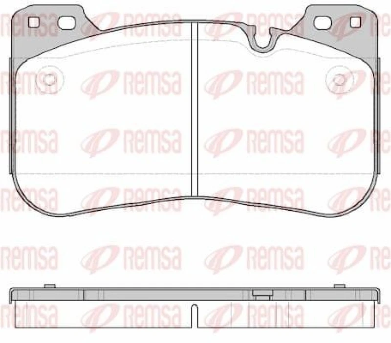 Image of REMSA Brake pad set REMSA 1834.00