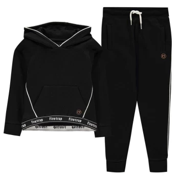 Image of Firetrap 2 Piece Jogging Set Infant Girls - Jet Black