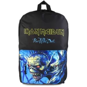 image of Rock Sax Fear Iron Maiden Backpack (One Size) (Black/Blue)