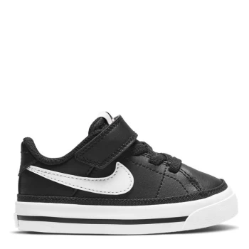 Image of Nike Court Legacy Baby/Toddler Shoe - Black/White