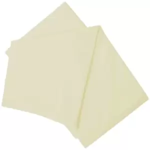 Image of Belledorm - 200 Thread Count Cotton Percale Flat Sheet (Kingsize) (Ivory) - Ivory