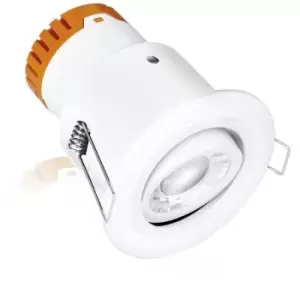 Image of Aurora Enlite 4.5W Matt White Adjustable Dimmable Integrated Downlight Cool White - EN-DE52MW/40