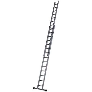 image of Werner Professional 7.44m 2 Section Aluminium Extension Ladder