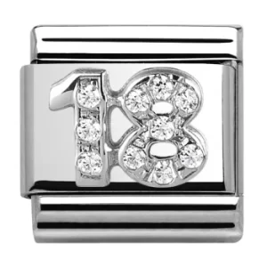 Image of Nomination CLASSIC Silvershine 18 Charm 330304/18