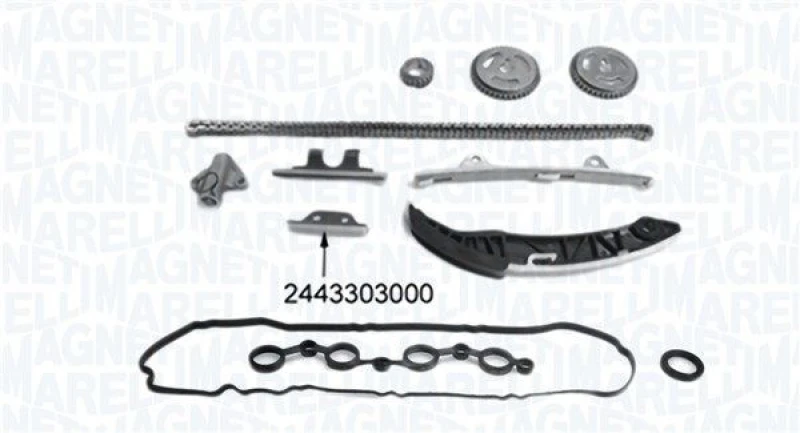 Image of MAGNETI MARELLI Timing chain kit MAGNETI MARELLI 341500001350