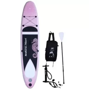 image of 10ft XQ Max Aquatica Inflatable Stand Up Paddle Board & Kit in Pink Seahorse