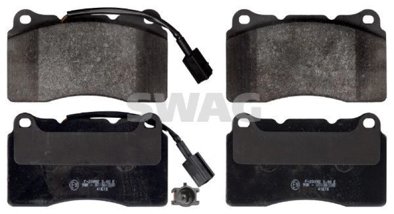 Image of Brake pad set SWAG 72 11 6107