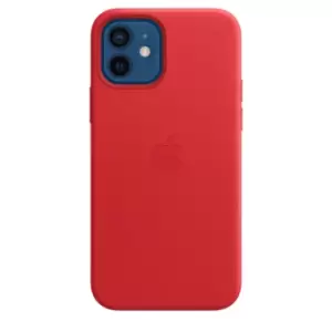 image of Apple iPhone 12/12 Pro Leather Case with MagSafe (PRODUCT)RED MHKD3ZM/A