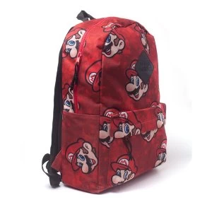 Image of Nintendo - Super Mario Bros. Sublimation Print Backpack - Red