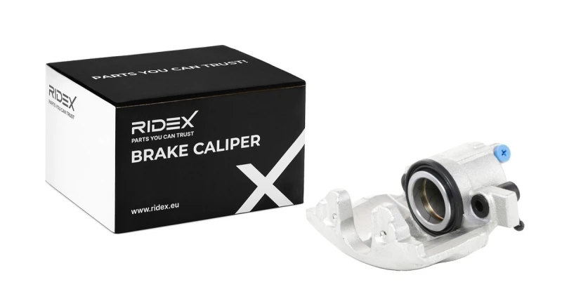 Image of RIDEX 78B0534 Brake caliper Front Axle Right, without holder Cast Iron Brake Caliper (78)
