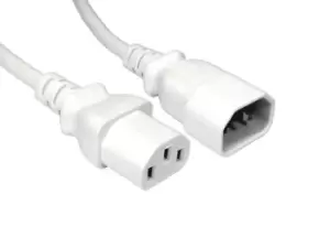 image of 1.8m IEC Extension Cable Male C14 to Female C13