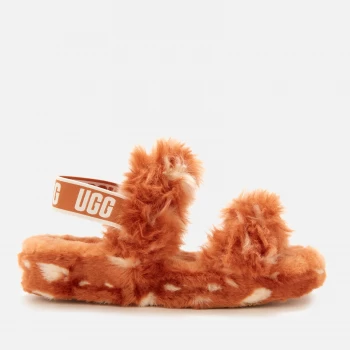 Image of UGG Womens Oh Yeah Spots Slippers - Natural - UK 4