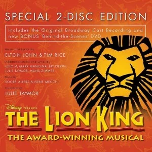 image of The Lion King: Original Broadway Cast Recording CD + DVD