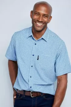Image of Short Sleeve Soft Touch Gingham Shirt
