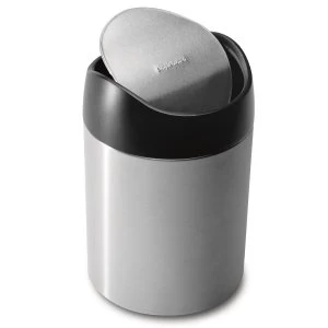 Image of Simplehuman Table Top Bin Brushed - 1.5 Litre