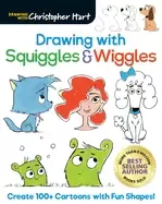 Image of drawing with squiggles and wiggles create 100 cartoons with fun shapes