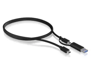 Image of ICY BOX IB-CB031 USB cable 1m USB 3.2 Gen 2 (3.1 Gen 2) USB A/USB...
