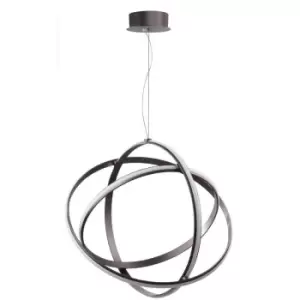 image of Merano - Carmel Integrated LED Pendant Ceiling Light Black Purple Aluminium Adjustable LED 63W 3043Lm 3000K