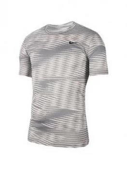 image of Nike Dry AOP T-Shirt - White, Size 2XL, Men