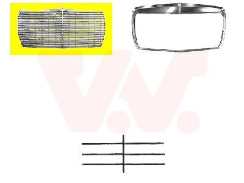 Image of VAN WEZEL Radiator Grille VAN WEZEL 3010510
