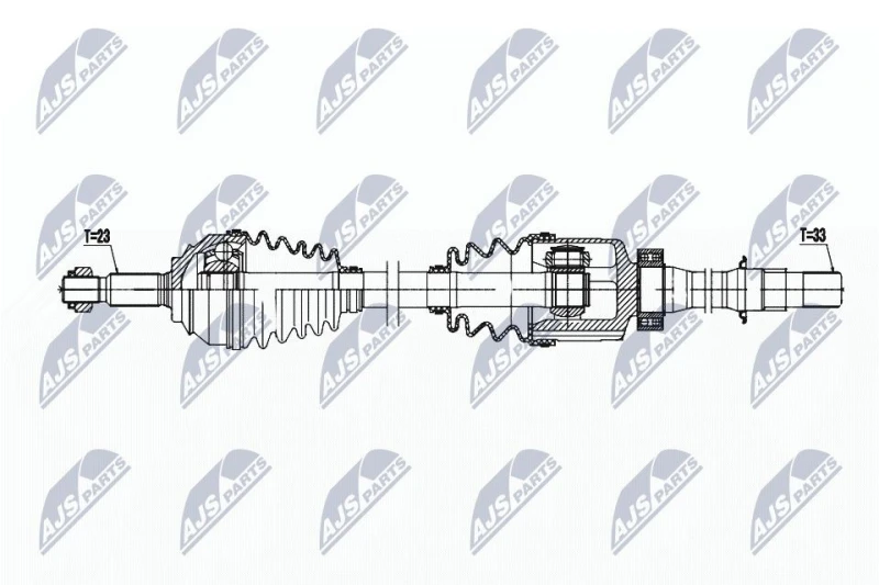 Image of NTY NPW-RE-196 Drive shaft Front Axle Right Drive Shaft (13)
