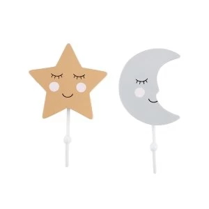 Image of Sass & Belle Sweet Dreams Moon & Star Hook (1 Supplied)