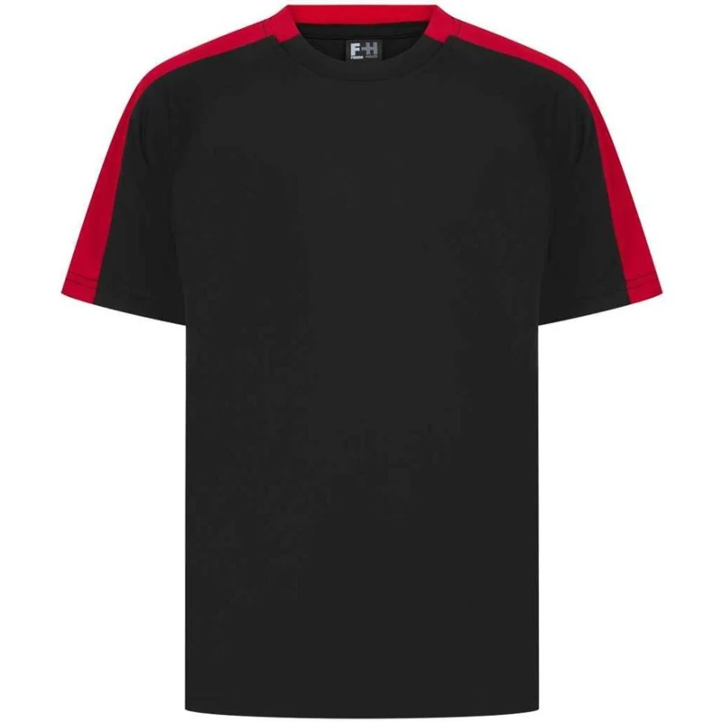 Image of Finden & Hales Plain Black T-Shirt Size: 3-4 Years Black Unisex 3-4 Years