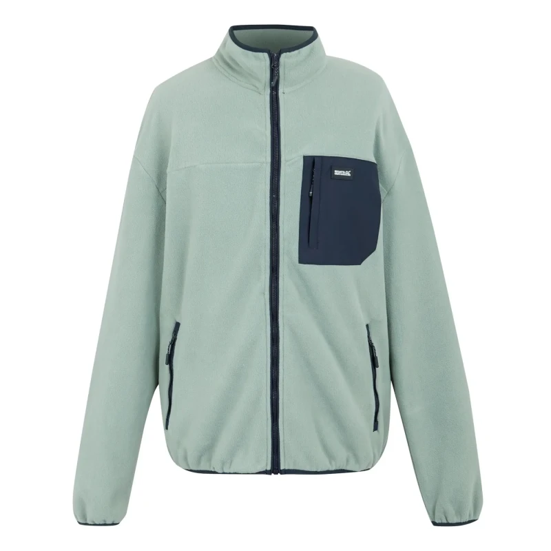 Image of Regatta Frankie Full Zip Fleece Glacier/Navy male 3XL