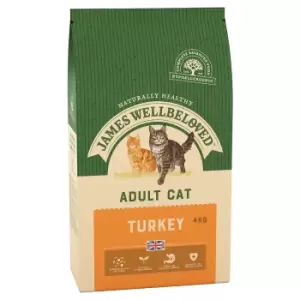 image of James Wellbeloved Adult Turkey Cat Food 4kg