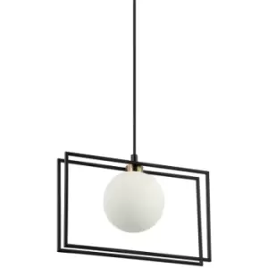 Image of Italux Lighting - Italux Grosetta Modern 1 Light Globe Pendant Ceiling Light, G9
