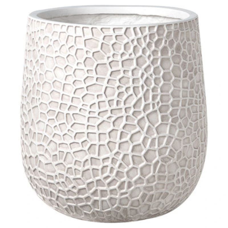 Image of Beliani Plant Pot Qiyun 41cm Light Beige