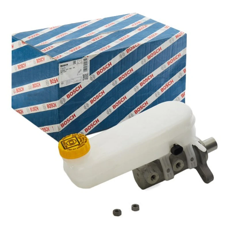 Image of Bosch 0 204 123 718 Master Cylinder Number of connectors: 2 Aluminium Master Cylinder,brakes (258)