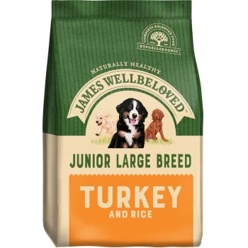 image of James Wellbeloved Junior Large Breed Turkey Cat Food 15kg