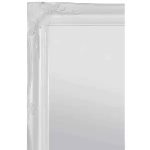 Image of MirrorOutlet Hamilton White Shabby Chic Design Wall Mirror 106 x 76cm