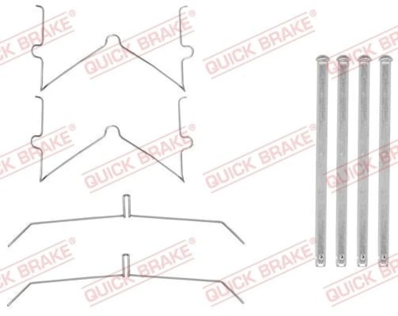 Image of QUICK BRAKE Brake pad fitting kit QUICK BRAKE 109-0003