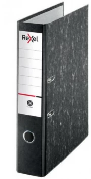 Image of Rexel Lever Arch File Foolscap Paper on Board 75mm Black