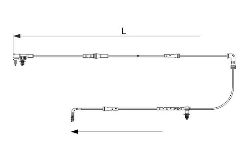 Image of Brake pad wear sensor Bosch 1 987 473 628
