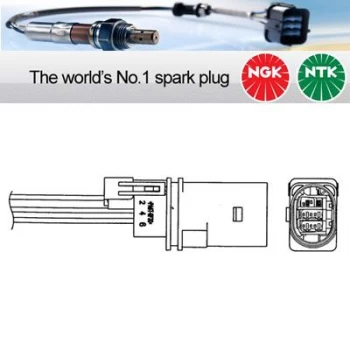 Image of 1x NGK NTK Oxygen O2 Lambda Sensor LZA15-A1 LZA15A1 (0029)