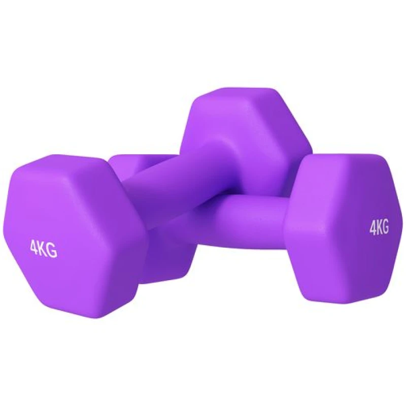 Image of SPORTNOW Set of 2 Hexagonal Dumbbells Weights Pair, 2 x 5kg, Green A91-315V04GN