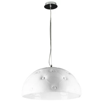 image of Linea Verdace Lighting - Linea Verdace Chesterfield 3 Light Dome Pendant Ceiling Lights White