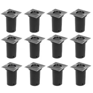 image of Vidaxl Outdoor Ground Lights 12 Pcs Square