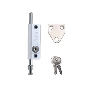 Yale Locks P124 Door Push Bolt Brass Finish Visi